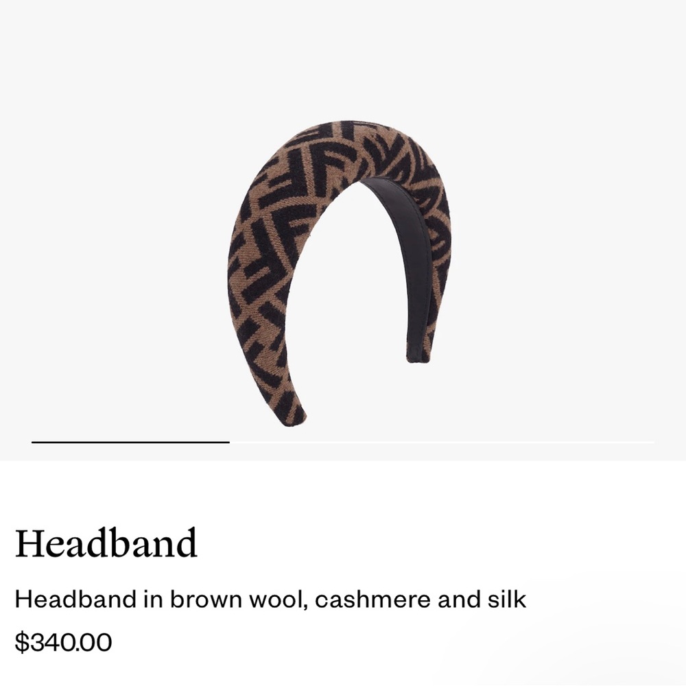 NWT Fendi Headband